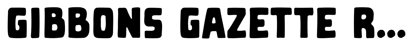 Gibbons Gazette Regular